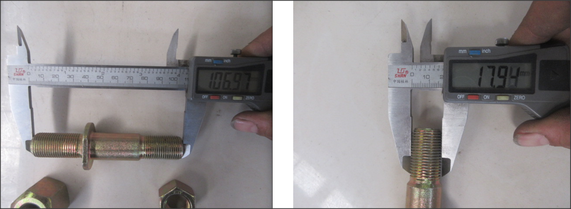 Шпилька колеса с гайками SDLG LG933/LG936/30509000441/30509000031/ZL30.2-3E Шпилька колеса с гайками SDLG LG933/LG936/30509000441/30509000031/ZL30.2-3E